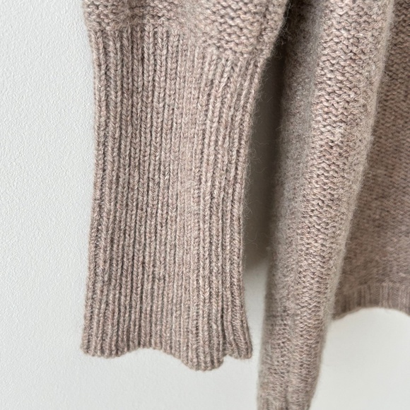 Ann Taylor LOFT Beige Shawl Collar Open Cardigan - Picture 8 of 16